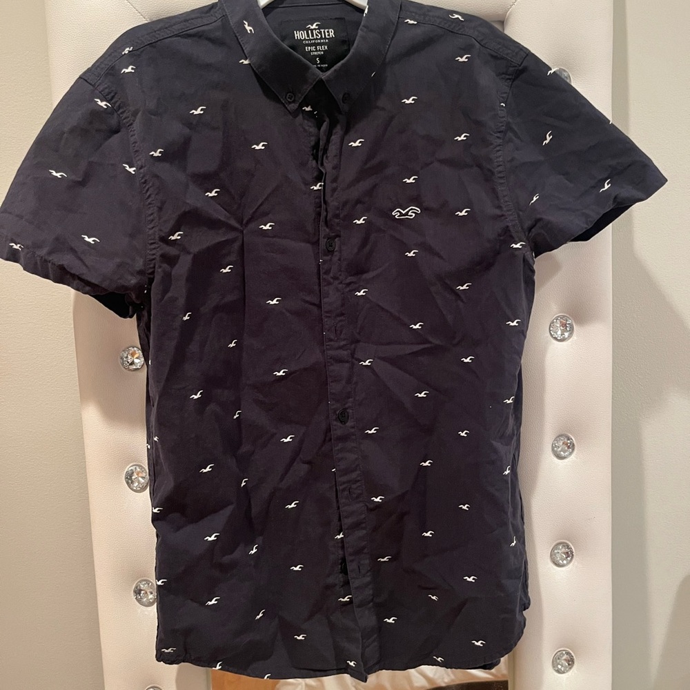 Navy Blue button down - Picture 2 of 2
